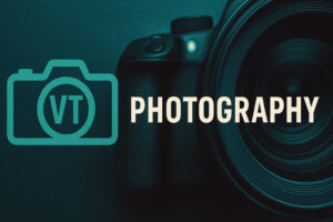 Victor Tellen Photography logo with camera icon – affordable actor headshots Los Angeles.