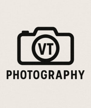 Victor Tellen Photography logo with camera icon – affordable actor headshots Los Angeles.